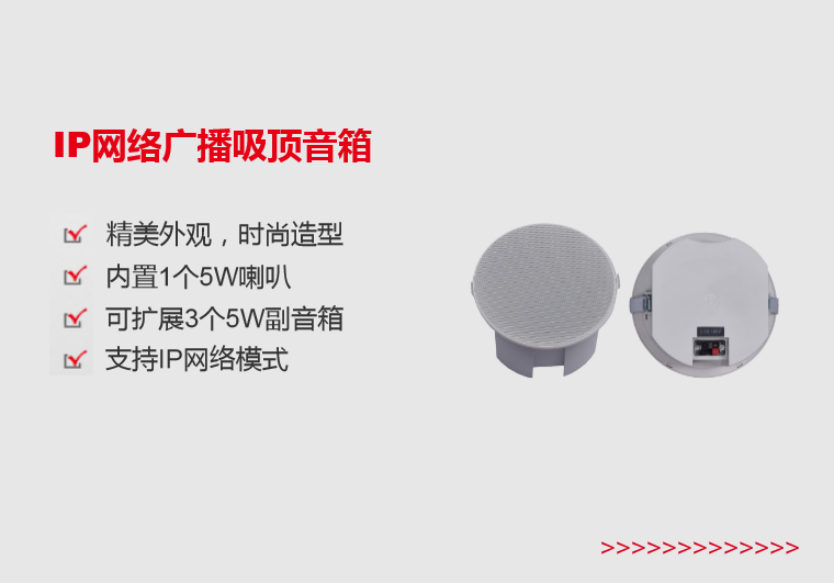 湖南IP网络广播吸顶音箱